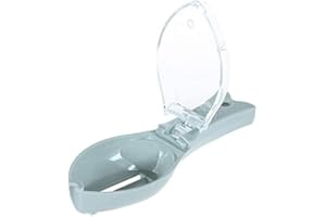 EHOTER Fischentschupper Kunststoff Fischschuppen Entferner Fisch Haut Bürsten Fisch Schaber mit Decke Schuppenauffangschale Scraping Fischschuppen Reinige Manuelle Werkzeug für Küche Fisch Reiniger (Blau)