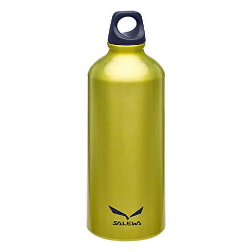 Salewa Traveller Alu Borraccia in Alluminio 0, 6 L, Unisex - Adulto, Giallo (Yellow), Taglia Unica