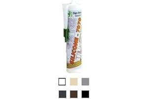 Den Braven - Silicone 7070 + Noir - Mastic Silicone Neutre Bâtiment et Miroiterie - Joints de Dilatation des Constructions et Des joints de Vitrages - Cartouche de 300ml