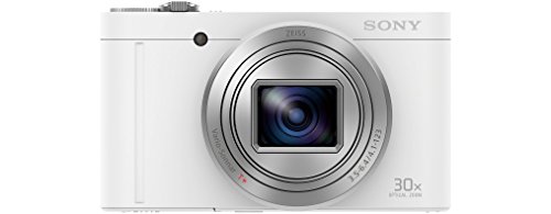 Sony DSCWX500 Digital Compact High Zoom Travel Camera with 180 Degrees Tiltable LCD Screen (18.2 MP, 30 x Optical Zoom, Wi-Fi, NFC) - White