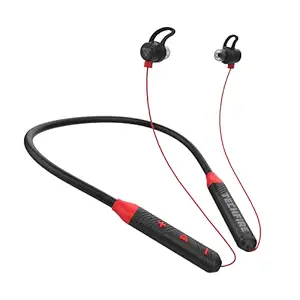 Techfire Fire 100 Wireless Bluetooth In Ear Neckband Headphone with Mic (Red)