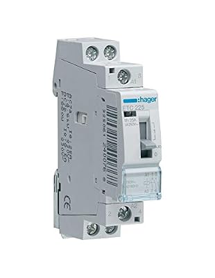 Hager contacteur modulaire - jour / nuit - 20a - 2 contacts nf - 230v - hager ets221b