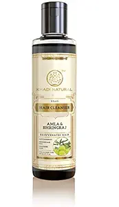 Khadi Natural Ayurvedic Amla and Bhringraj Hair Cleanser(Shampoo), 210ml