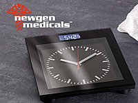 newgen medicals Digitale Personenwaage mit Analoguhr im Bahnhofsdesign - 3