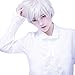 Produktbild Mypace Blond Lang Glatt Für Männer Damen Adult Men Guy Wig Short Boy Band Wig White Short Perfect For Carnivals Party