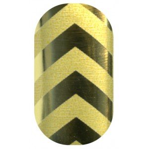 Minx Nail Wraps | Minx Professional For Marian Newman - Chevrons Gold/Matte Gold