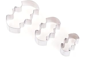 LAOMAO Stainless Steel Biscuit Cake Cookie Jelly Cutters Mold Bat Vampire (Batman 3 Pieces)