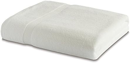 Bamboo Bath Linen - 1 x Luxury Bamboo Bath Towel 600gsm - Assorted Colours (Bath Towel - 130cm x 70cm, Natural White - 600gsm)