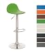 Produktbild CLP Sattel-Barhocker LANA, höhenverstellbar 63 - 78 cm, Sitzfläche drehbar grün