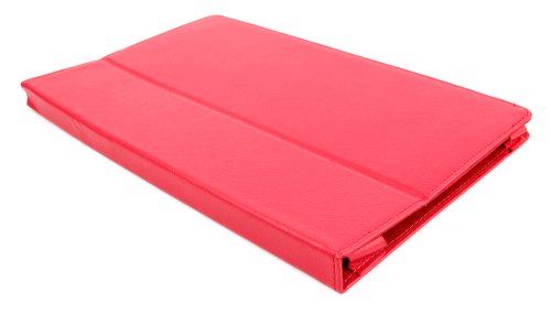 DURAGADGET maßgefertigte PU-Lederschutzhülle für das ARCHOS 101 NEON 10.1 Zoll Tablet PC – ROT - 5