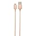 Produktbild PNY C-UA-LN-RGFL-04 Metallic Ummantelte Lightning-Lade und Synchronisierungskabel 1,2m gold/pink
