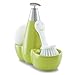 Produktbild Zeller 18281 Spül-Accessoires-Halter-Set, 3-teilig, Keramik, grün, circa 20,4 x 9 x 19,3 cm