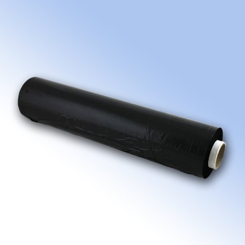 Preisvergleich Produktbild Paletten-Wickelfolie, 18 Rollen Stretchfolie, 500 mm x 250 m, Schwarz