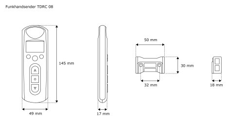Jarolift TDRRT-01W Sevenlogic Comfort - Módulo de reloj con temporizador para motores de persianas (incluye mando a distancia TDRC 08)