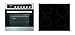 Produktbild respekta Einbau Herdset Backofen Set 8 Funktionen 2 Telekop Auszüge Timer inkl. rahmenloses Induktionskochfeld Induktion DigiSet8PPIN
