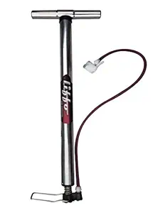 Liffo High Pressure Chrome Air Pump for Car Bike Bicycle Motorcycle Ball