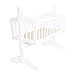 Isabella Alicia Sophia Swinging Cradle (White)