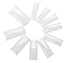 CHIC*MALL 100Pcs Natural white French Acrylic False Fake Nail Art Fingernail Full Tips Box