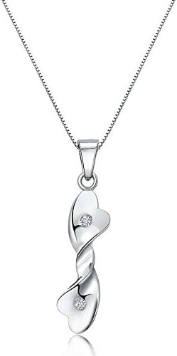 findout ladies sterling silver diamond cupid heart pendant necklace .for women girls.(f1026)
