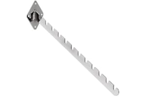 COMPLETE RETAIL SOLUTION LTD NEW WALL MOUNTED FIXING 12 NOTCHED WATERFALL ARM FOR RETAIL CLOTHES DISPLAY