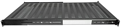 Intellinet 19″ Ausziehbarer Fachboden 1 HE 800 mm tiefe ( Ablagefläche 550 mm ) schwarz 712620 - 2
