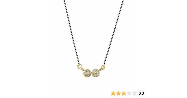 American Diamond Mangalsutra Pendant 
