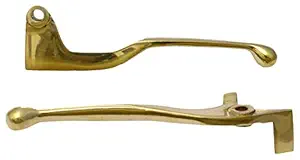 WHEETOYKART Brass Front Left Upper & Front Right Upper Clutch Lever and Brake Lever for Bike Enfield (Gold)