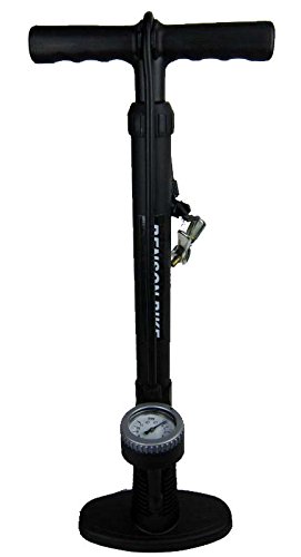 Preisvergleich Produktbild ACMax Luftpumpe Fahrradpumpe Standpumpe Fahrrad Manometer schwarz 007413 Adapter