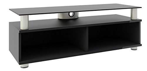Preisvergleich Produktbild VCM Premium TV Möbel "Clunis" Schwarzlack / Schwarzglas
