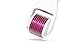 RC 1.0mm Surgical Grade Titanium Micro-needle Roller System Derma 540 Needles Roller for Facial & Body Skin Care/ Therapy/ Treatment/ Rejuvenation - White Handle & Red Roller