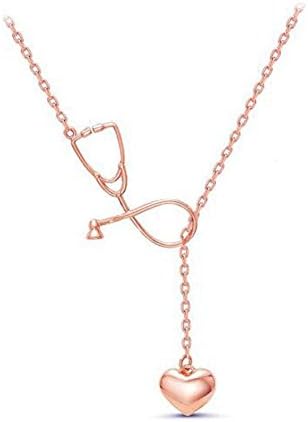 WANYAO 1PC Fashion Lovely Heart Stethoscope Pendent necklace Jewelry Accessory