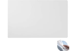 YUANJIASHUN YAO 1 Pack Translucent Silicone Mats for Worktops 60x40cm, Non-Slip Waterproof Heat-Proof Large Work Protector, Heat Resistant Mat, Kitchen Worktop Protector, Silicone Craft Painting Mat