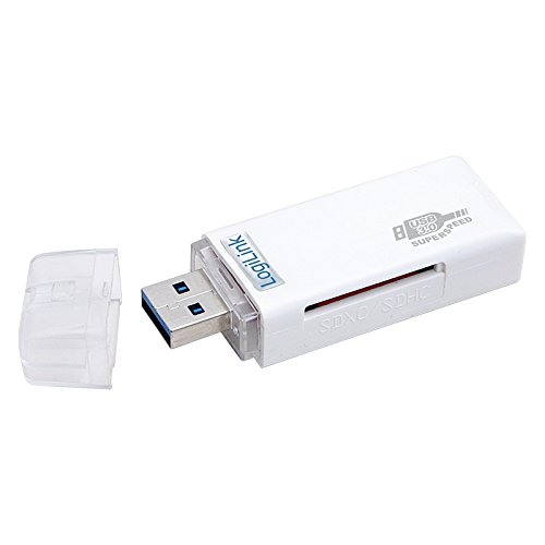 LogiLink CR0034 USB 3.0 Weiß - Kartenleser (microSD (TransFlash), microSDHC, microSDXC, SD, SDHC, SDXC, USB 3.0, Weiß, Box, RoHS, CE, 107 x 46 x 200 mm)