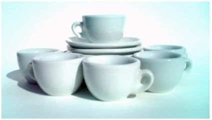 Nuova Point Sorrento White 6-piece Espresso Cup &amp; Saucer Set by Nuova Point