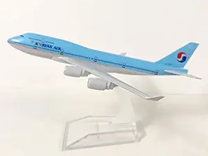 DBJETS Korean Air Boeing 747400 16 cm Diecast Metal Aircraft Model with Acrylic Stand