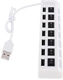 UNMCORE™ 7 Ports USB 3.0/2.0 Hi-Speed Usb Hub With Individual On/Off Switches -White RS.279 (67.00% Off) - Amazon