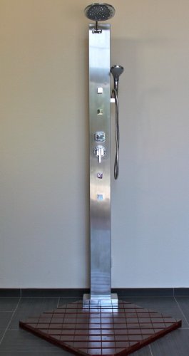 Preisvergleich Produktbild AcquaVapore Modena EDELSTAHL Dusche Gartendusche Pooldusche