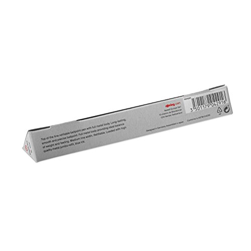 rotring Rapid Pro Kugelschreiber Chrom Mine M-blau - 6