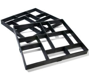 Maxeuro Betonform "Hellweg" zum selber gießen von Gehwegen / Trittsteinen 60x50x4,5 cm - Schalungsform, Gießform