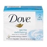 Dove Gentle Exfoliating Beauty Bar 90 G. (Pack of 2 Bars)