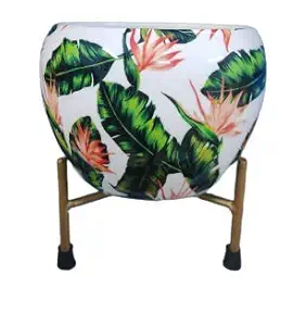 Iron Stand with Pot White Color Pot hight-10cm Pot Dia- 13cm Stand hight-7cm Sold by The Radiant