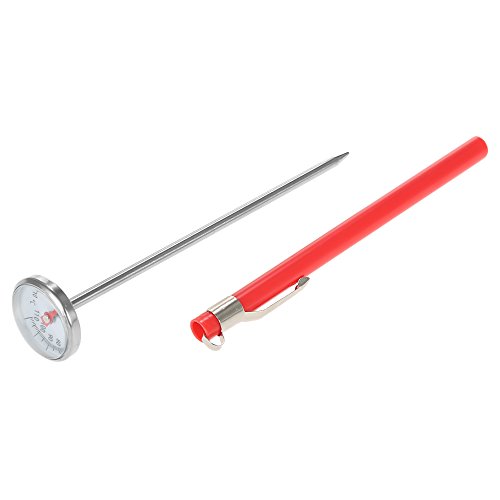 KKmoon -10 ~ 110ºC Mini Tasche Bratenthermometer aus Edelstahl, Kochen Ofentemperatur Thermometer Zifferblatt Sofort Lesen mit einem Schutzhülle für Essen Trinken Fleisch - 3