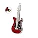 Produktbild Lustig und Neuheit Metall Gitarre Form 32GB USB 2.0 Flash Drive Cool USB Stick Wasserdicht Speicherstick U Disk mit Schlüssel Ring Geschenk (Rot)