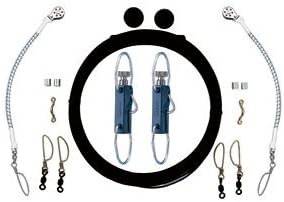RUPP SINGLE RIGGING KIT W/ KLICKERS - BLACK MONO 160'