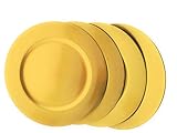 trend goldpreis 2019 Maße: Ø 33 cm MC Trend 4er Set Gebäckteller Platzteller Dekoteller Weihnachten ROT Gold Silber 33cm Durchmesser (Gold)