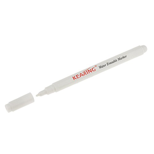 MagiDeal Luft / Wasser Löschbarer Stift Verschwindender Stoff Marker – Weiß, 1mm - 5