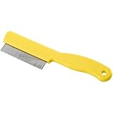 Hunter 92451 Flohkamm, einfacher Staubkamm für Hunde mit rotierenden Zinken, 13 cm