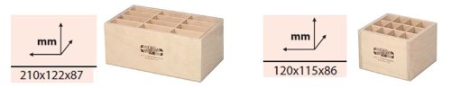 Holzbox GROSS für Stifte Pinsel Druckbleistifte, etc.. Koh-I-Noor Stiftebox Aufbewahrungsbox Pinselbox Stifteköcher