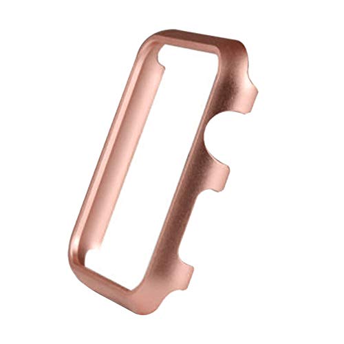 Preisvergleich Produktbild Liqiqi Schutzhülle für Apple Watch, 38 mm, Aluminium Rose Gold