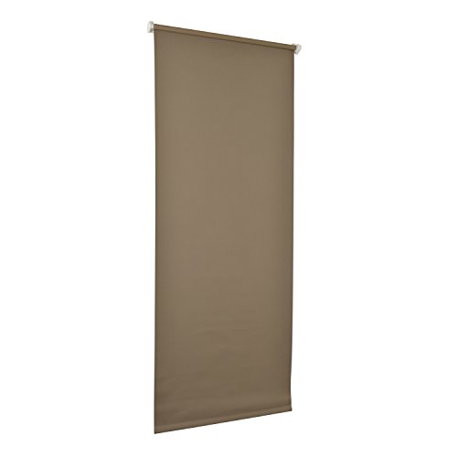 Verdunkelungsrollo: Klemmfix Kettenzug-Rollo 140×160 cm (BxL) in Taupe (Braun) – Montage ohne Bohren inkl. Zubehör - 2